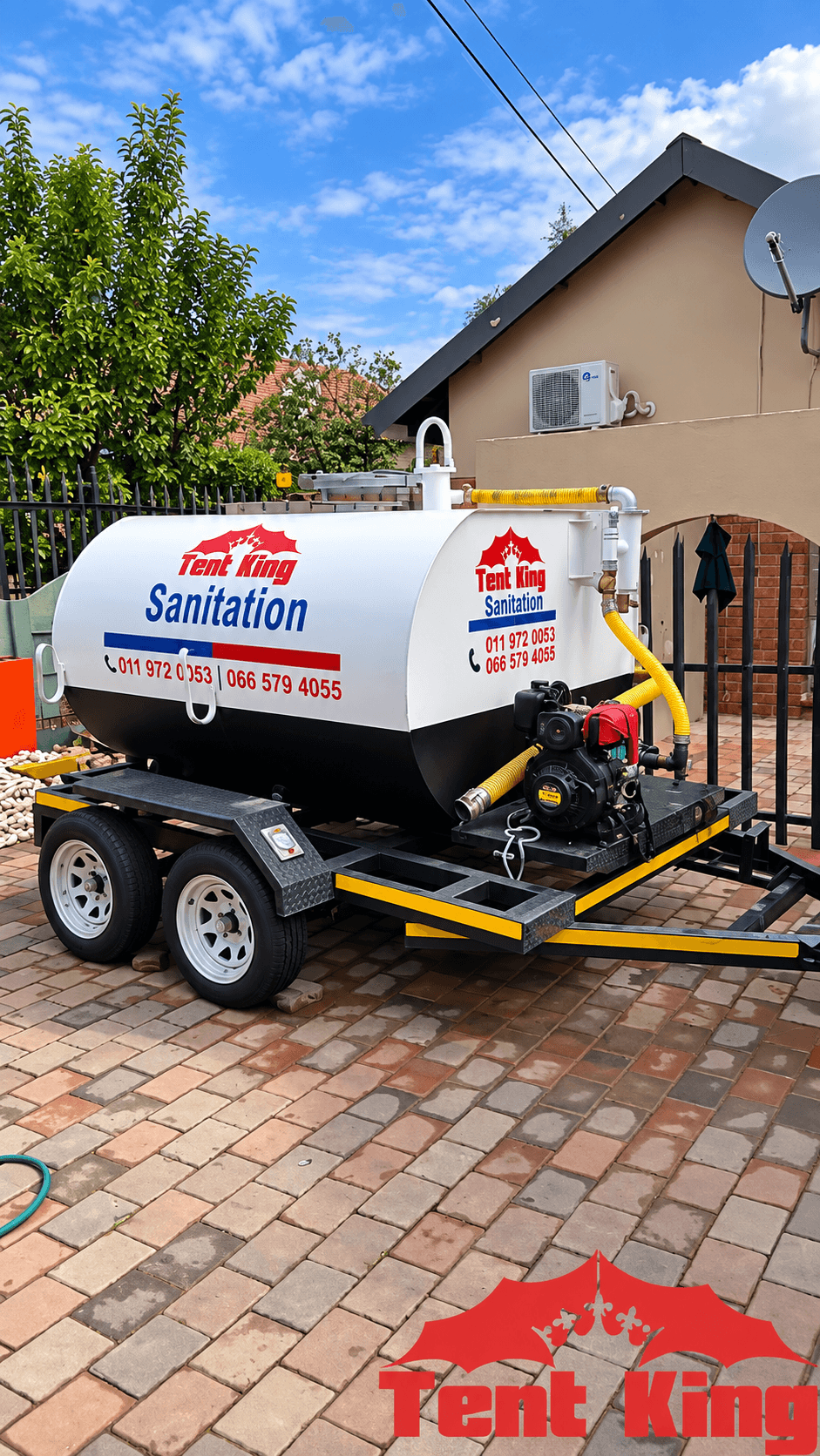 Tent King sanitation waste solution trailer